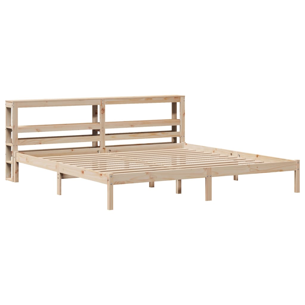 Cadre de lit sans matelas 200x200 cm bois massif de pin - XIOS