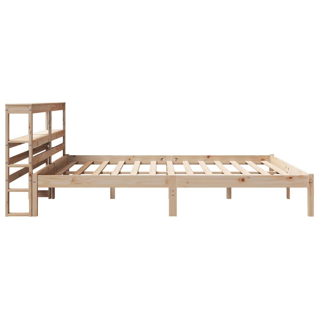 Cadre de lit sans matelas 200x200 cm bois massif de pin - XIOS