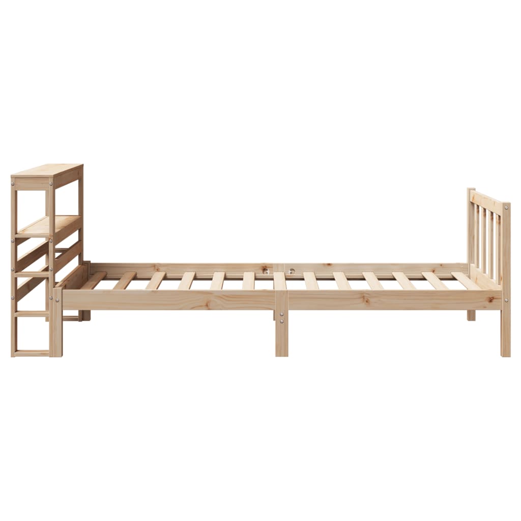 Cadre de lit sans matelas 90x190 cm bois de pin massif - XIOS