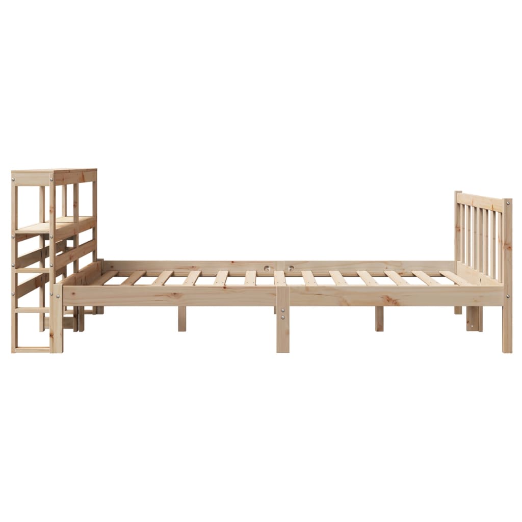 Cadre de lit sans matelas 140x190 cm bois de pin massif - XIOS