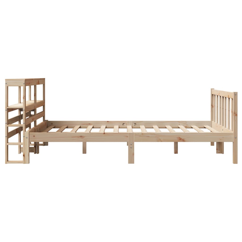 Cadre de lit sans matelas 160x200 cm bois massif de pin - XIOS