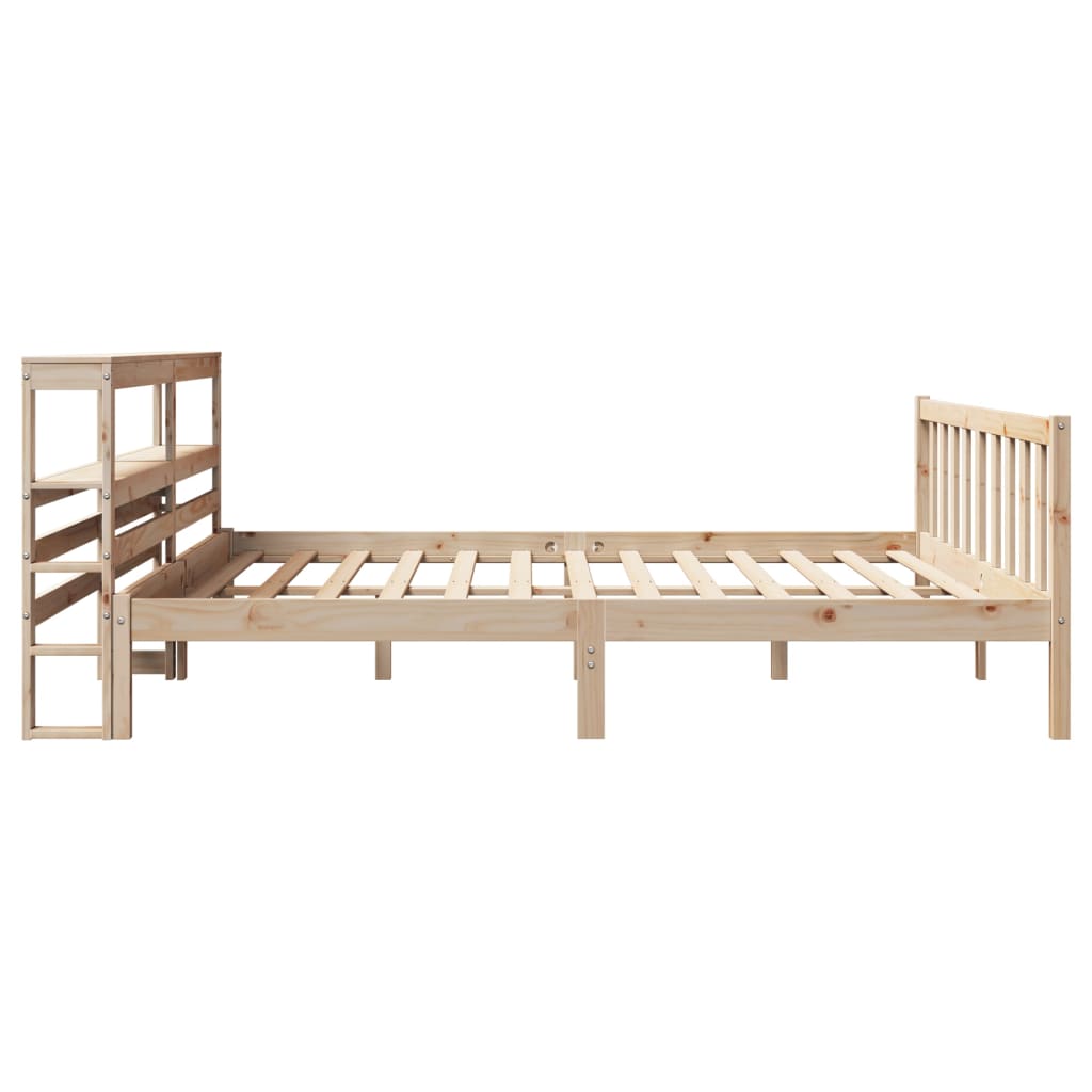 Cadre de lit sans matelas 180x200 cm bois massif de pin - XIOS