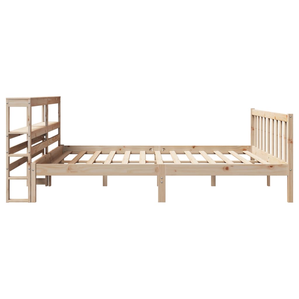 Cadre de lit sans matelas 200x200 cm bois massif de pin - XIOS