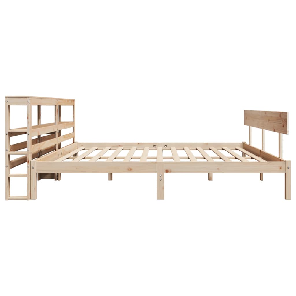 Cadre de lit sans matelas 180x200 cm bois massif de pin - XIOS