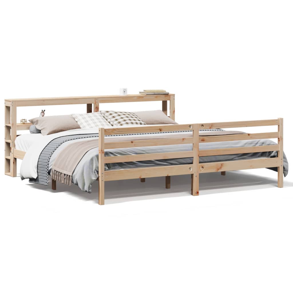 Cadre de lit sans matelas 180x200 cm bois massif de pin - XIOS