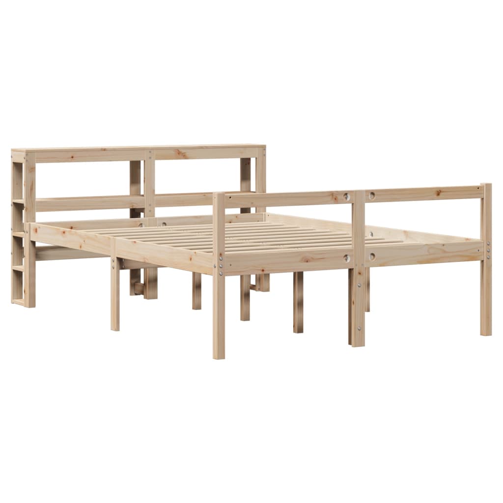 Lit pour personne âgée avec tête de lit sans matelas 140x190 cm - XIOS