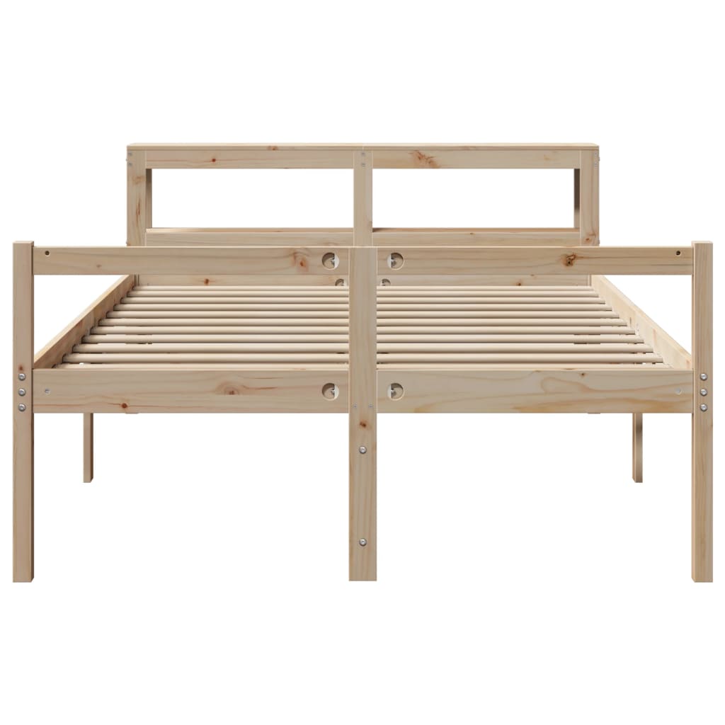 Lit pour personne âgée avec tête de lit sans matelas 140x190 cm - XIOS