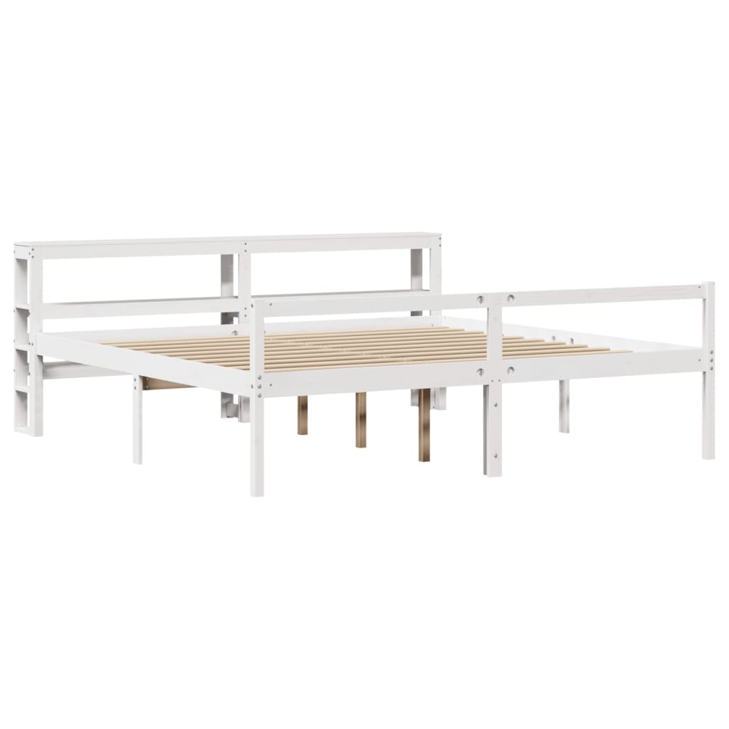 Lit pour personne âgée avec tête de lit sans matelas 200x200 cm - XIOS