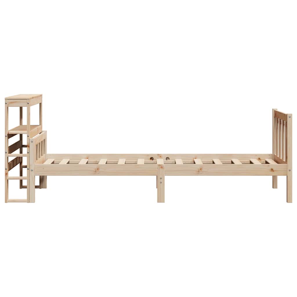 Cadre de lit sans matelas 90x190 cm bois de pin massif - XIOS