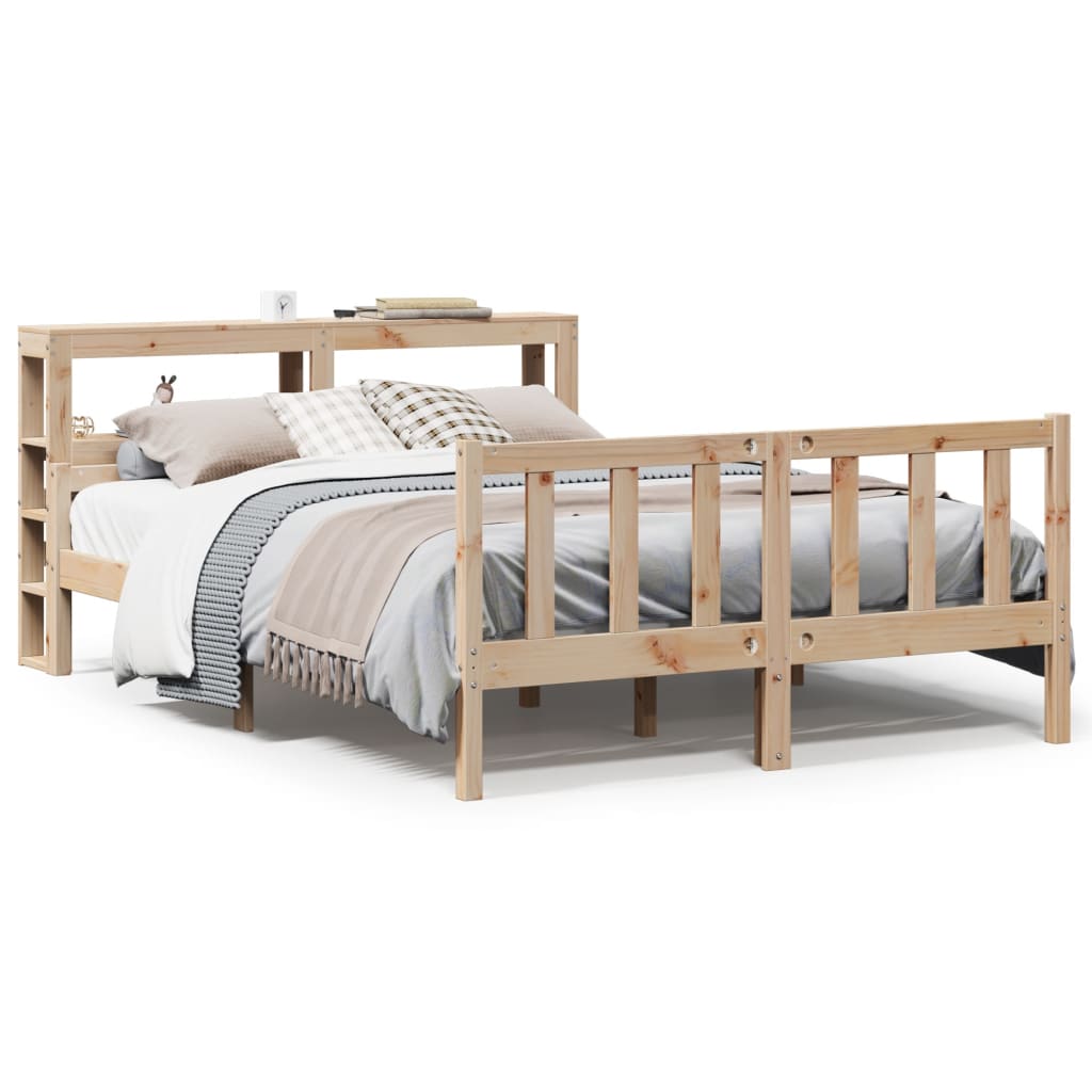 Cadre de lit sans matelas 160x200 cm bois massif de pin - XIOS
