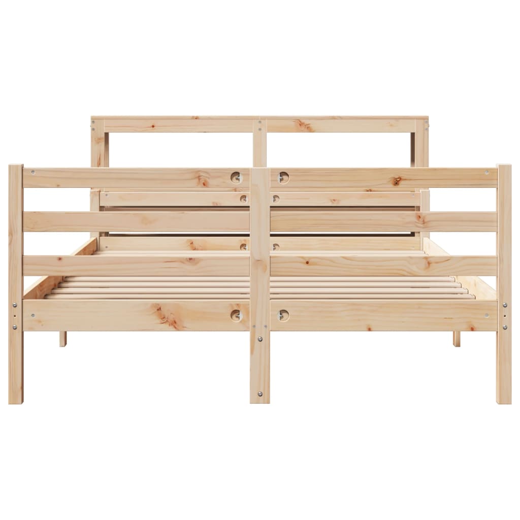 Cadre de lit avec tête de lit sans matelas 140x200 cm - XIOS