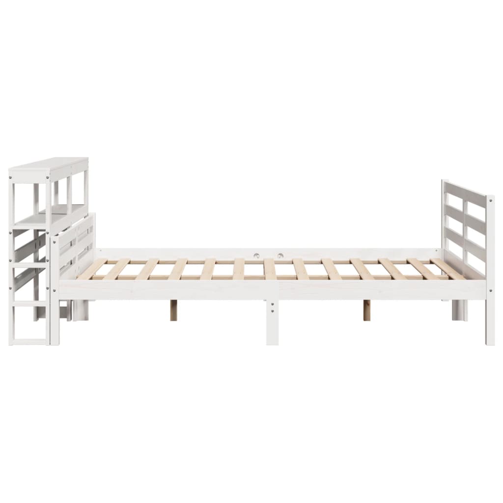 Cadre de lit avec tête de lit sans matelas blanc 150x200 cm - XIOS