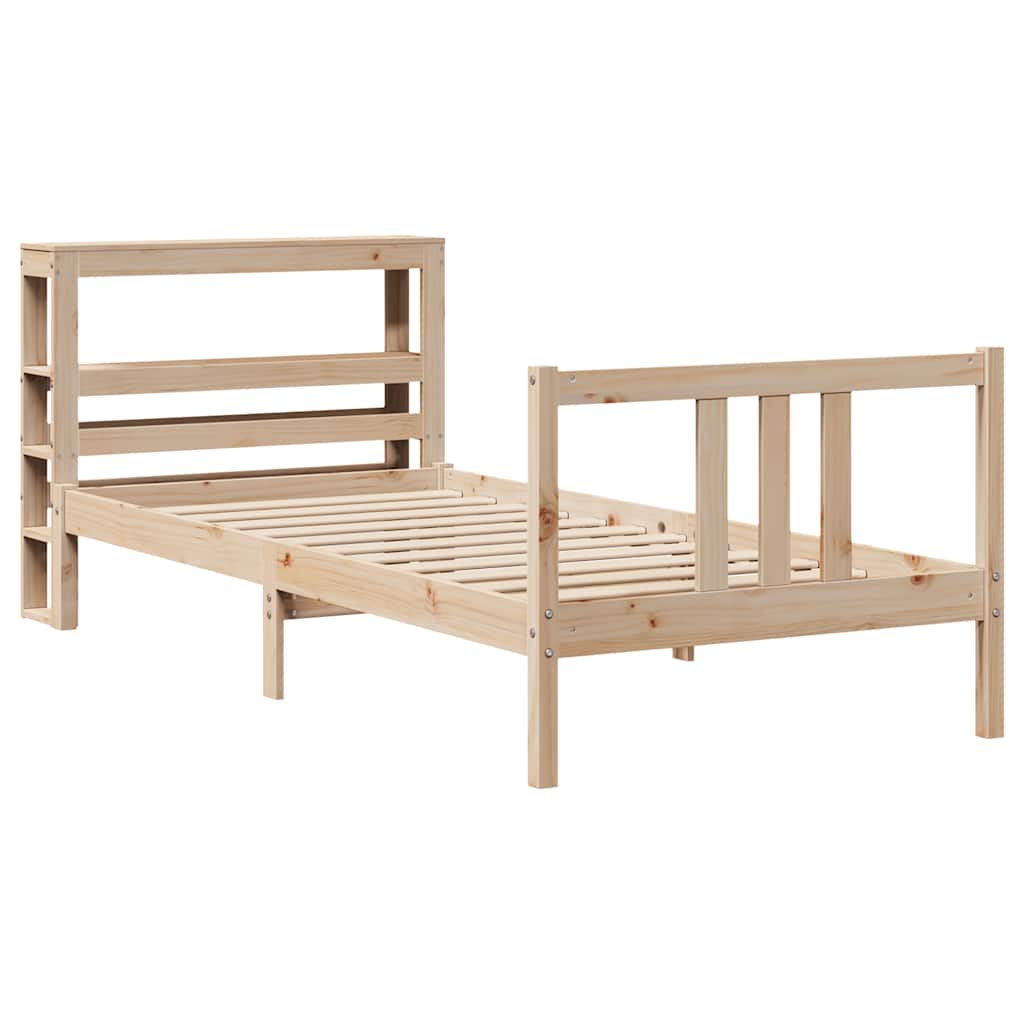 Cadre de lit avec tête de lit sans matelas 90x190 cm - XIOS