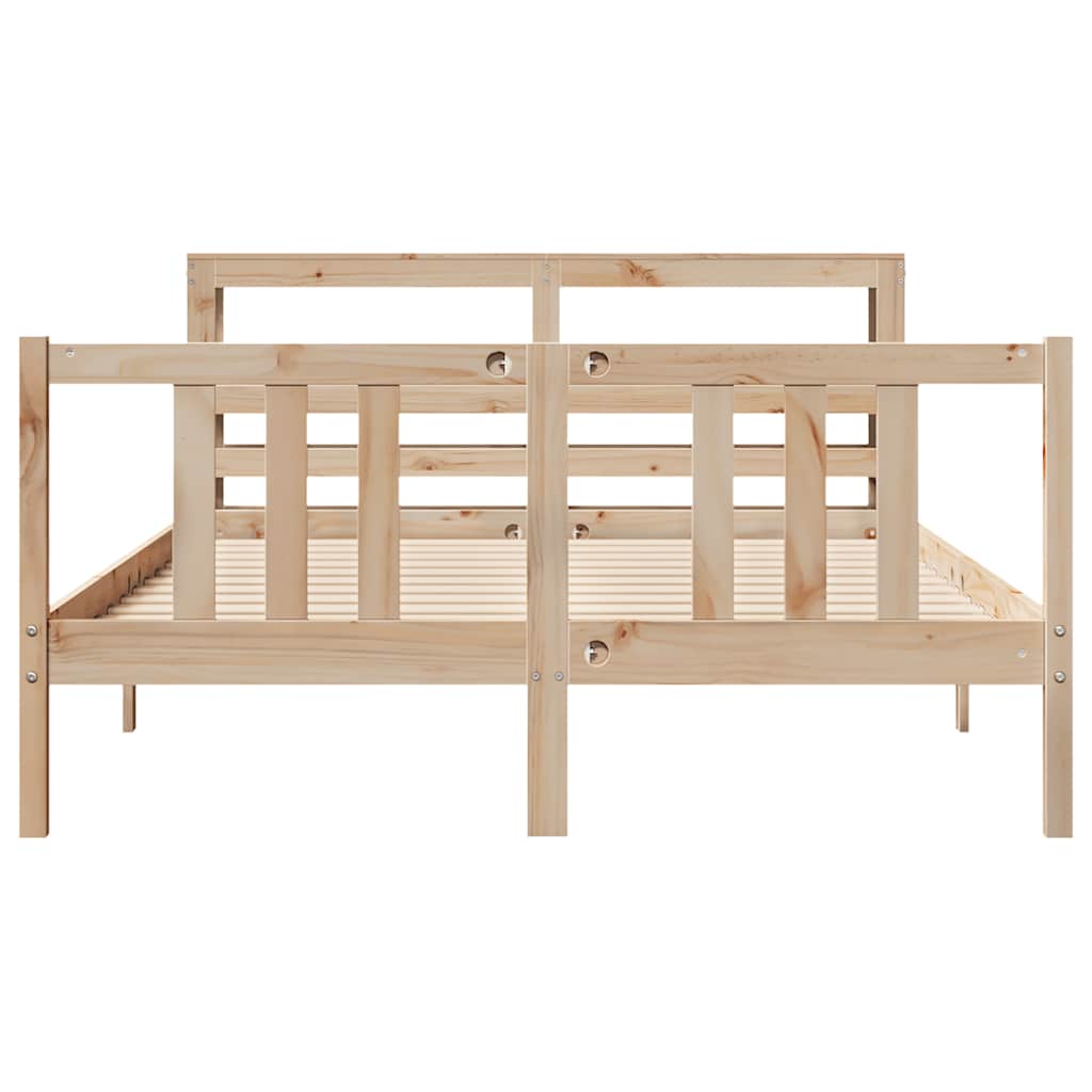 Cadre de lit avec tête de lit sans matelas 120x200 cm - XIOS