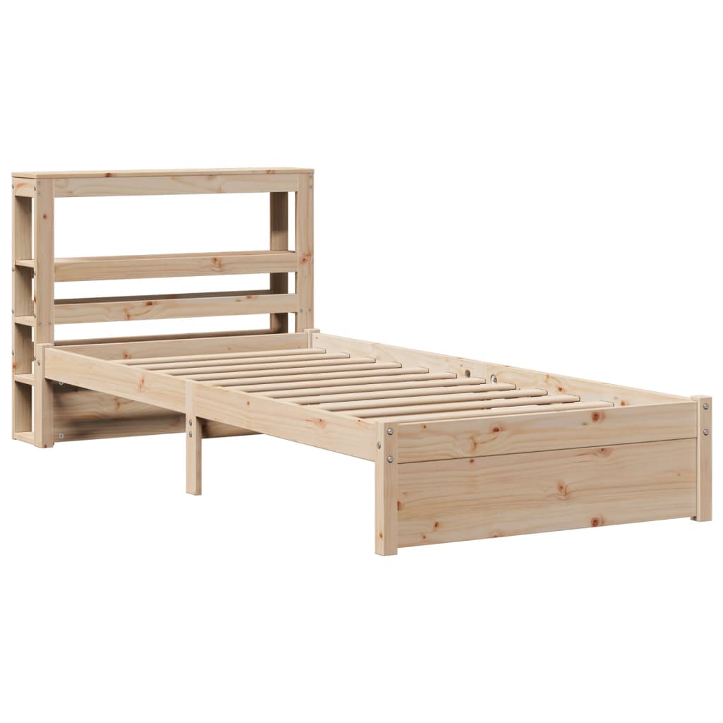 Cadre de lit avec tête de lit sans matelas 75x190 cm - XIOS