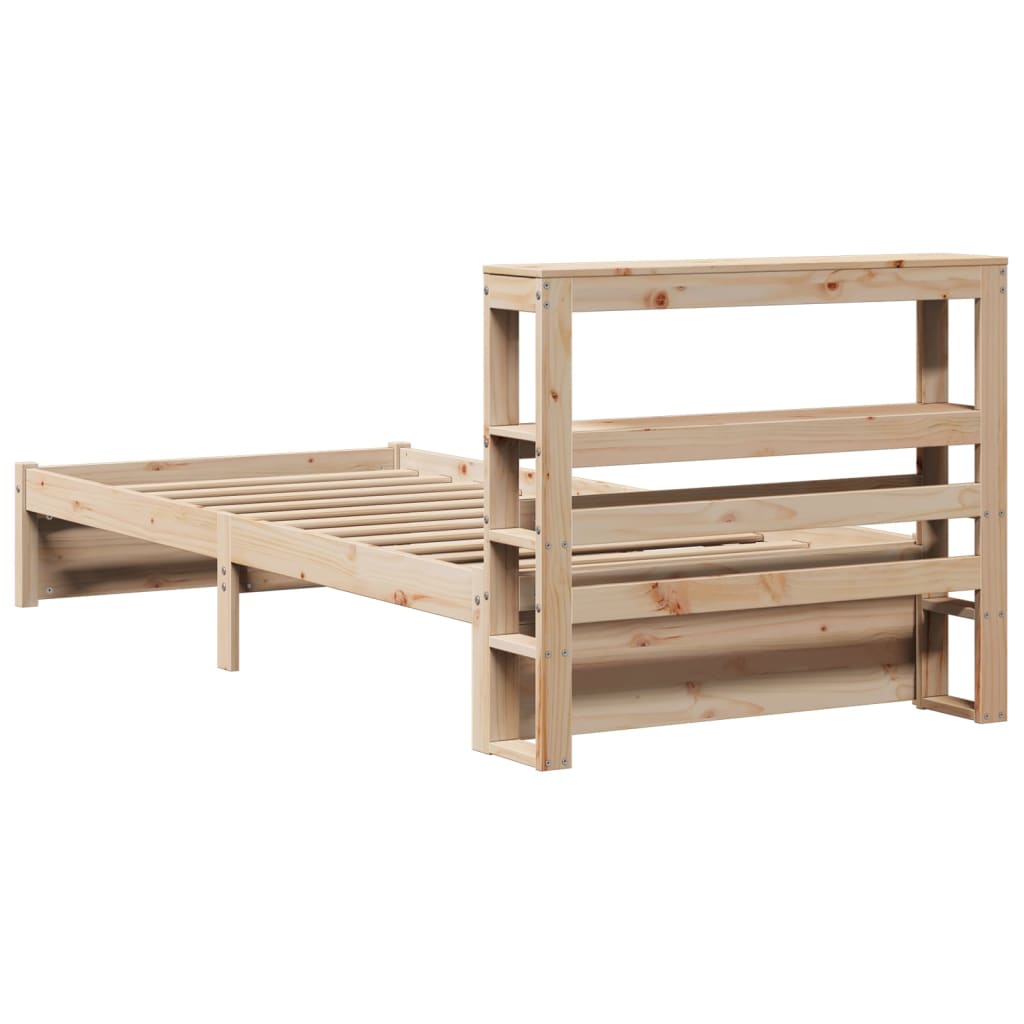 Cadre de lit avec tête de lit sans matelas 75x190 cm - XIOS