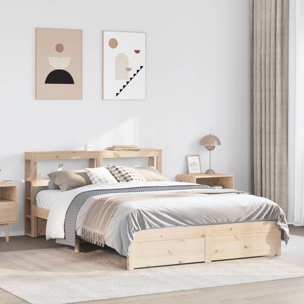Cadre de lit avec tête de lit sans matelas 140x190 cm - XIOS