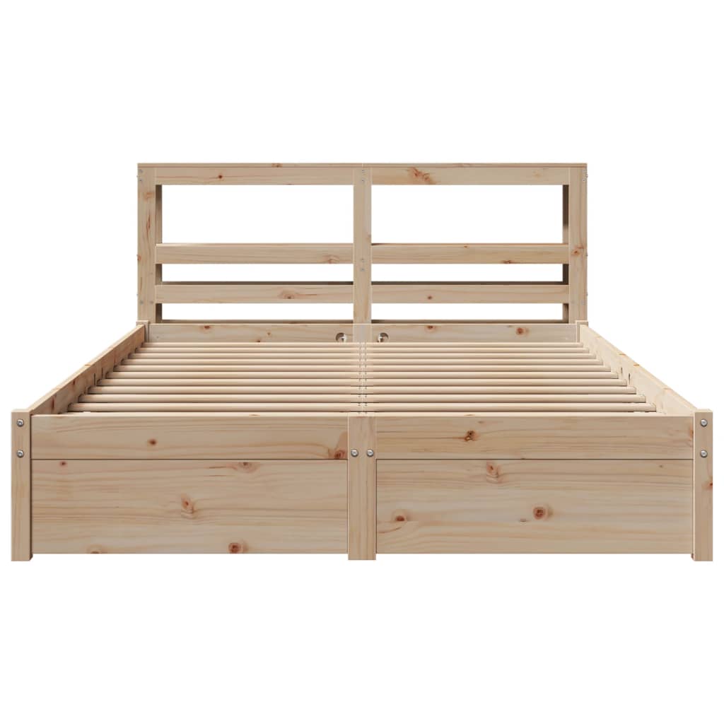 Cadre de lit avec tête de lit sans matelas 140x200 cm - XIOS