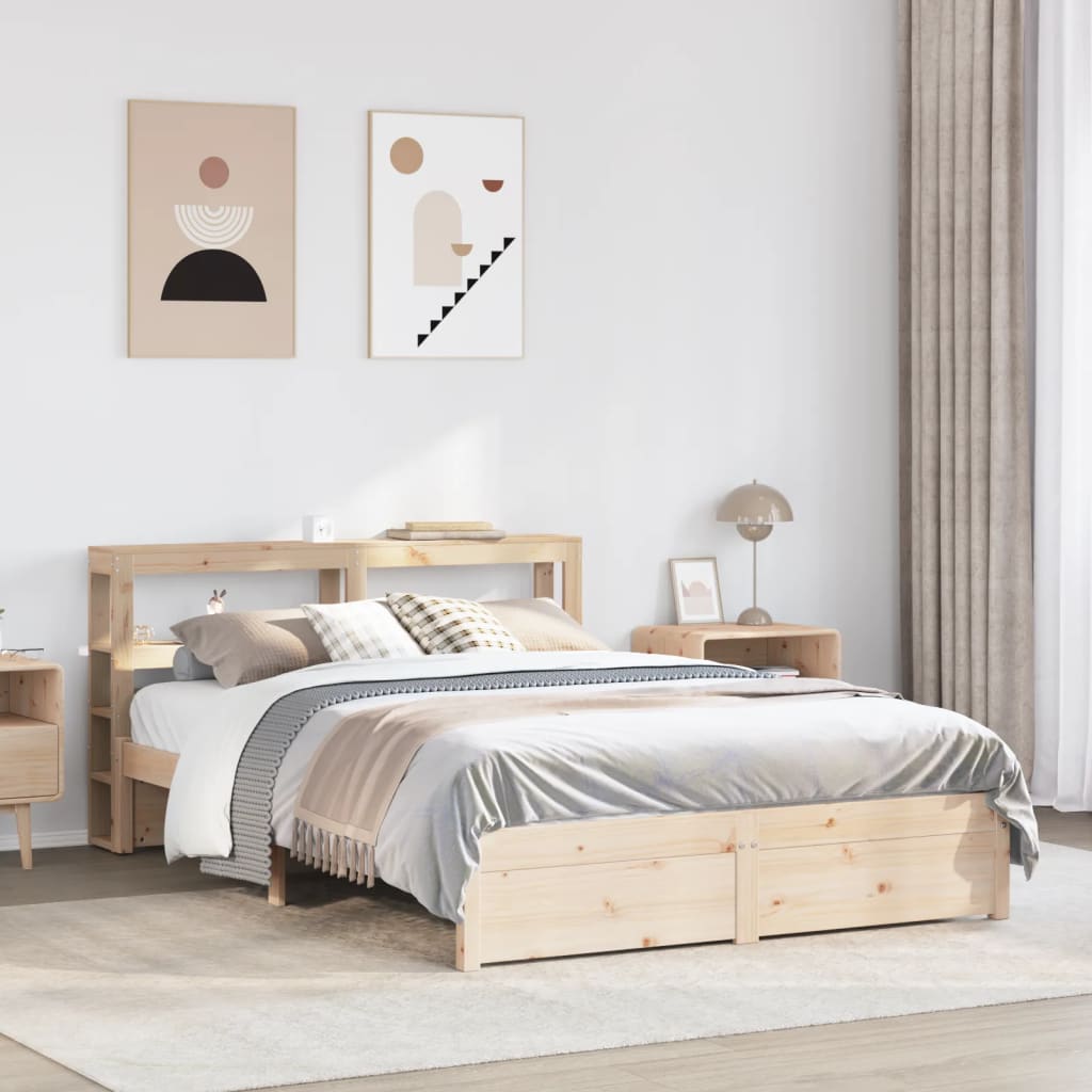 Cadre de lit avec tête de lit sans matelas 140x200 cm - XIOS