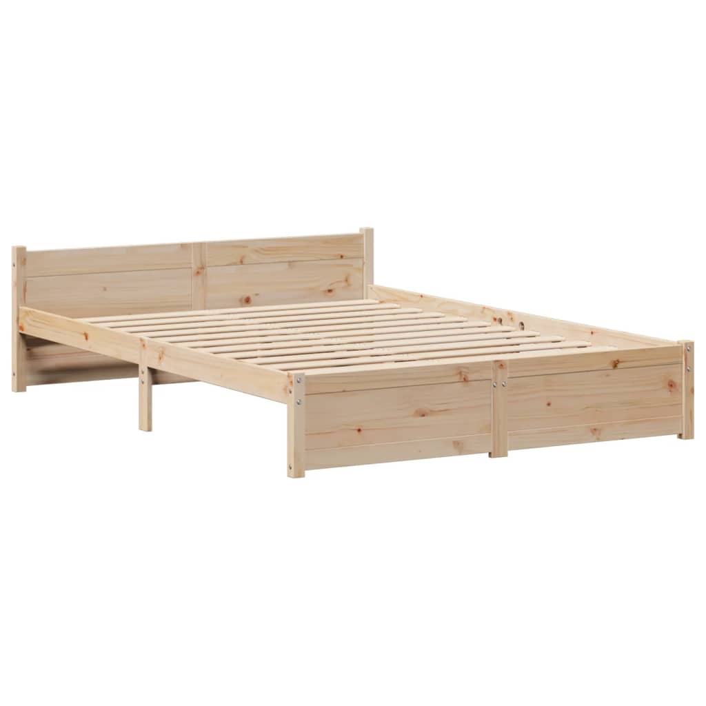 Cadre de lit avec tête de lit sans matelas 140x190 cm - XIOS