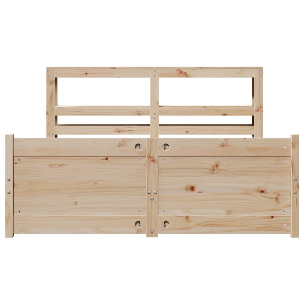 Cadre de lit avec tête de lit sans matelas 120x200 cm - XIOS