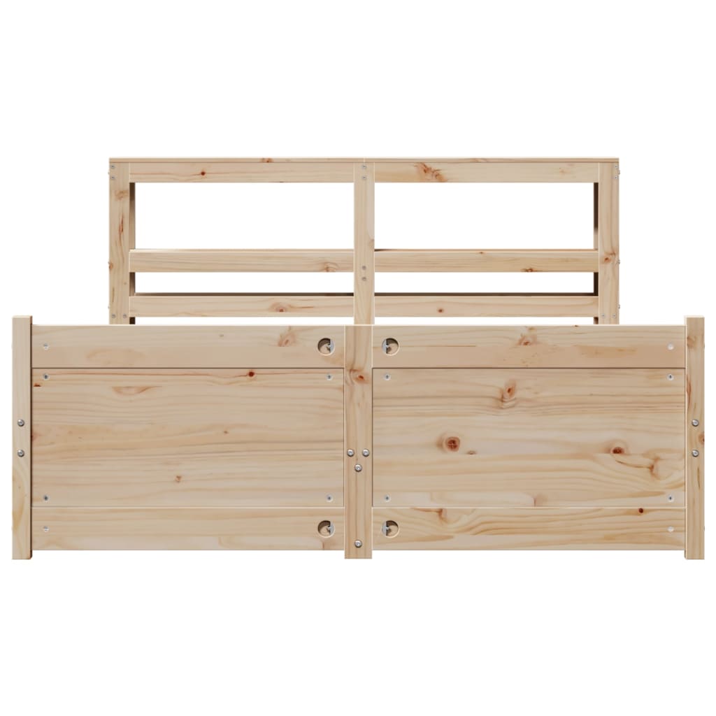 Cadre de lit avec tête de lit sans matelas 140x200 cm - XIOS
