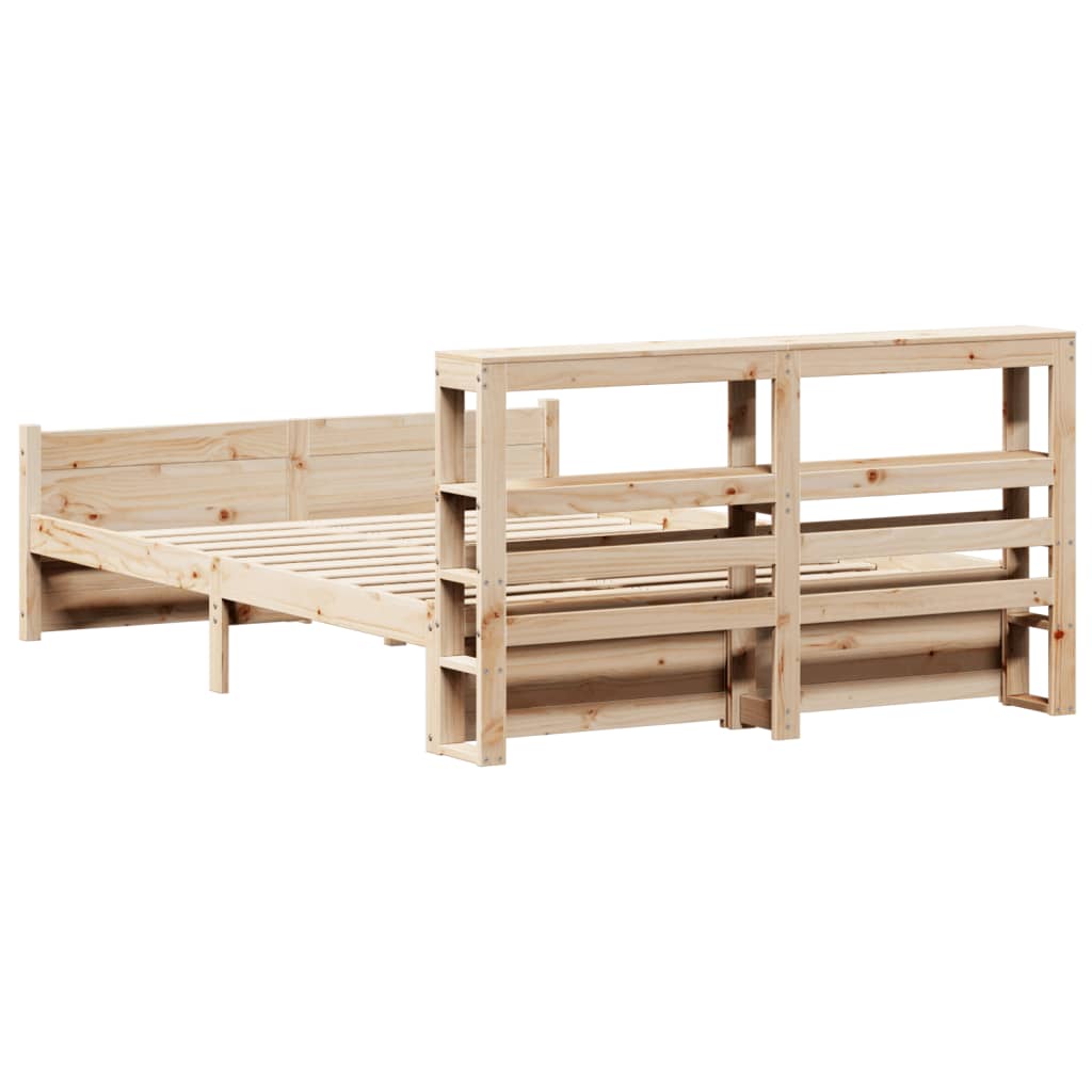 Cadre de lit avec tête de lit sans matelas 140x200 cm - XIOS