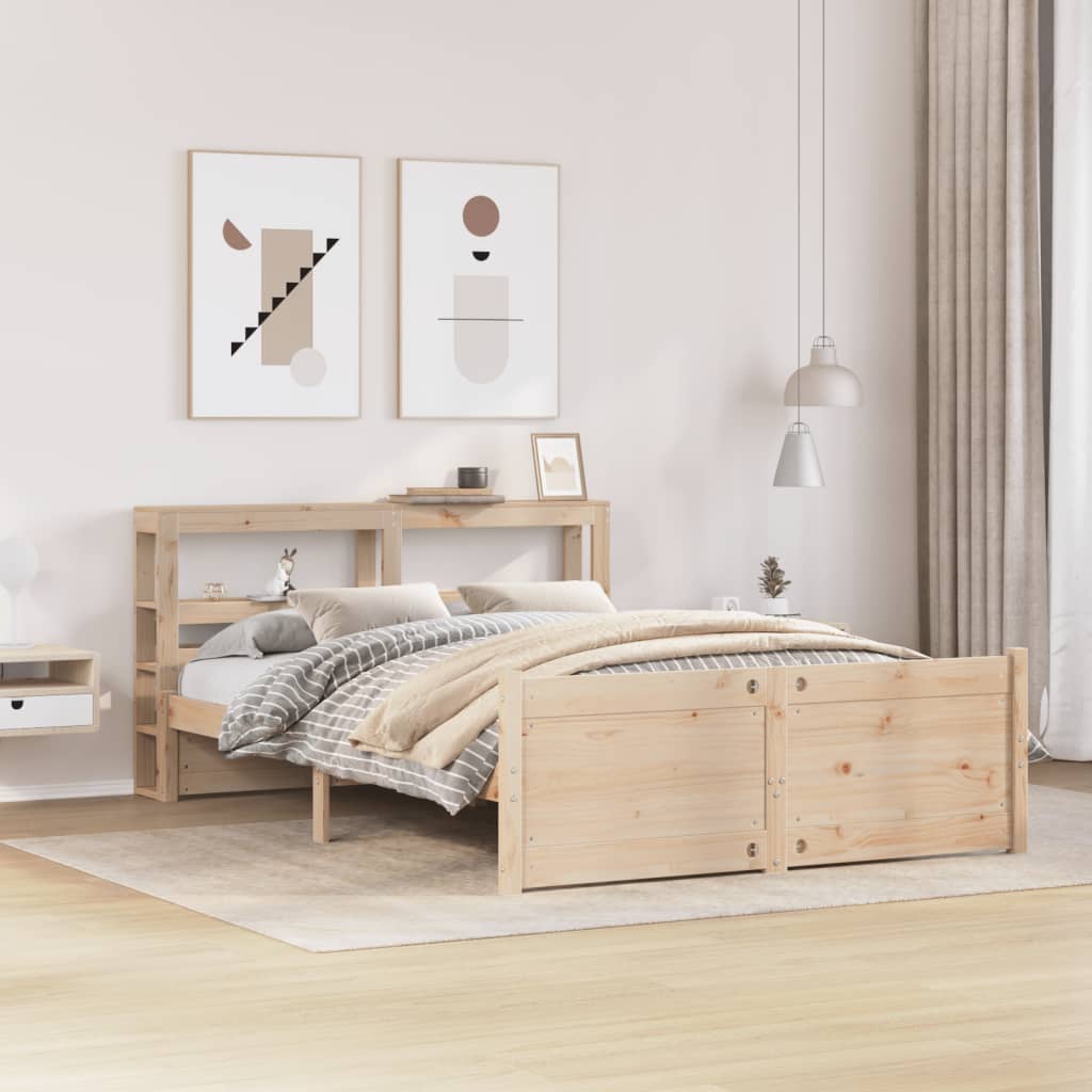 Cadre de lit avec tête de lit sans matelas 140x200 cm - XIOS