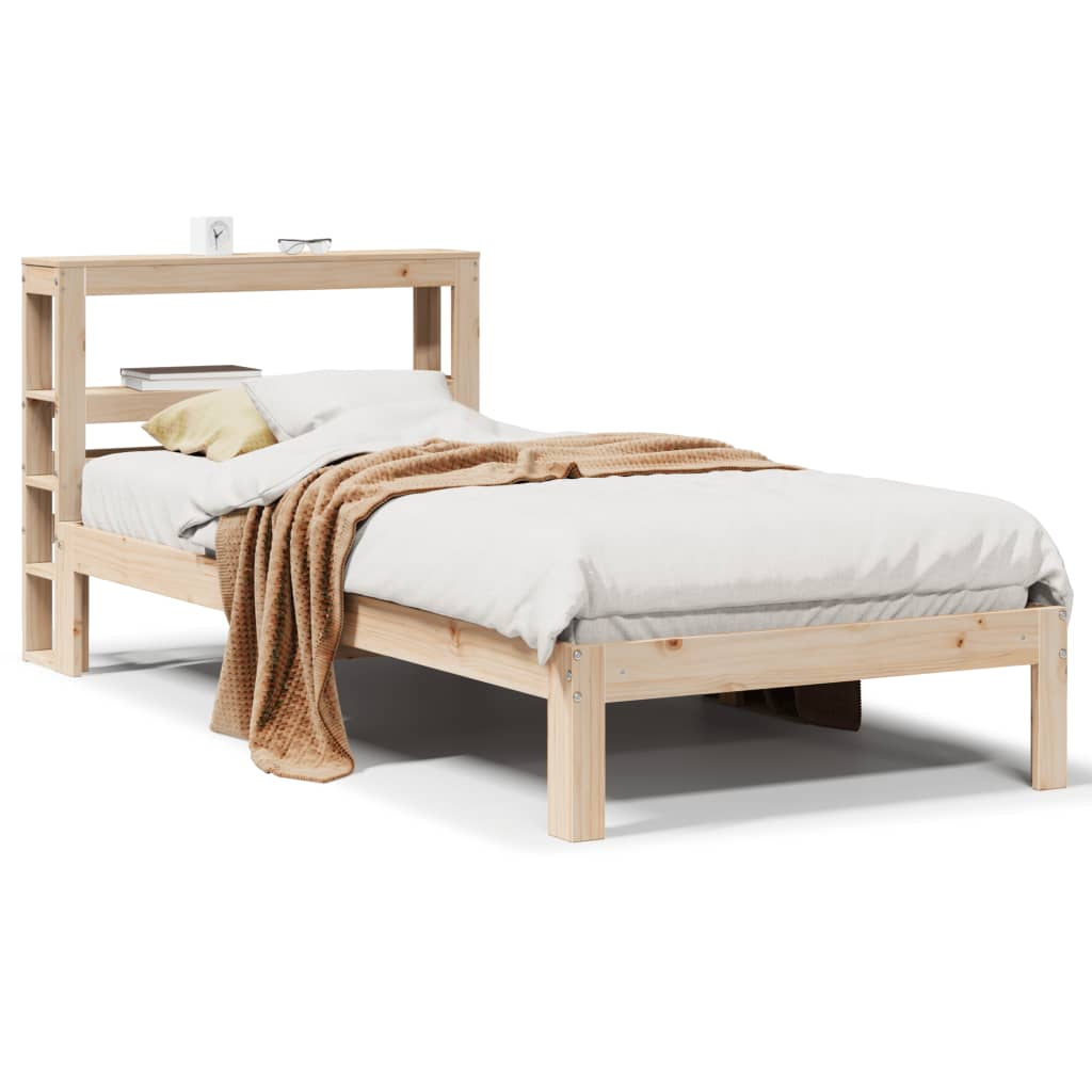 Cadre de lit avec tête de lit sans matelas 75x190 cm - XIOS