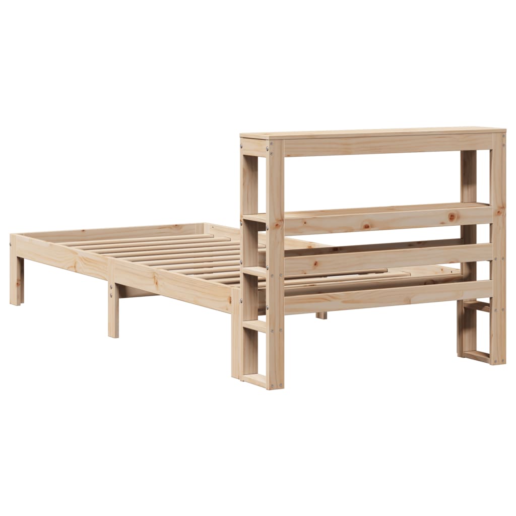Cadre de lit avec tête de lit sans matelas 75x190 cm - XIOS