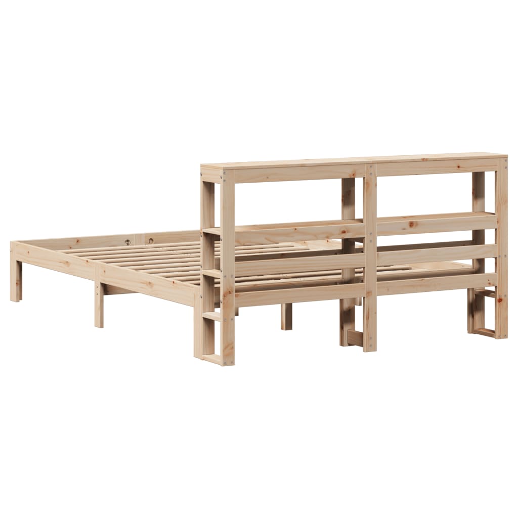 Cadre de lit avec tête de lit sans matelas 140x190 cm - XIOS