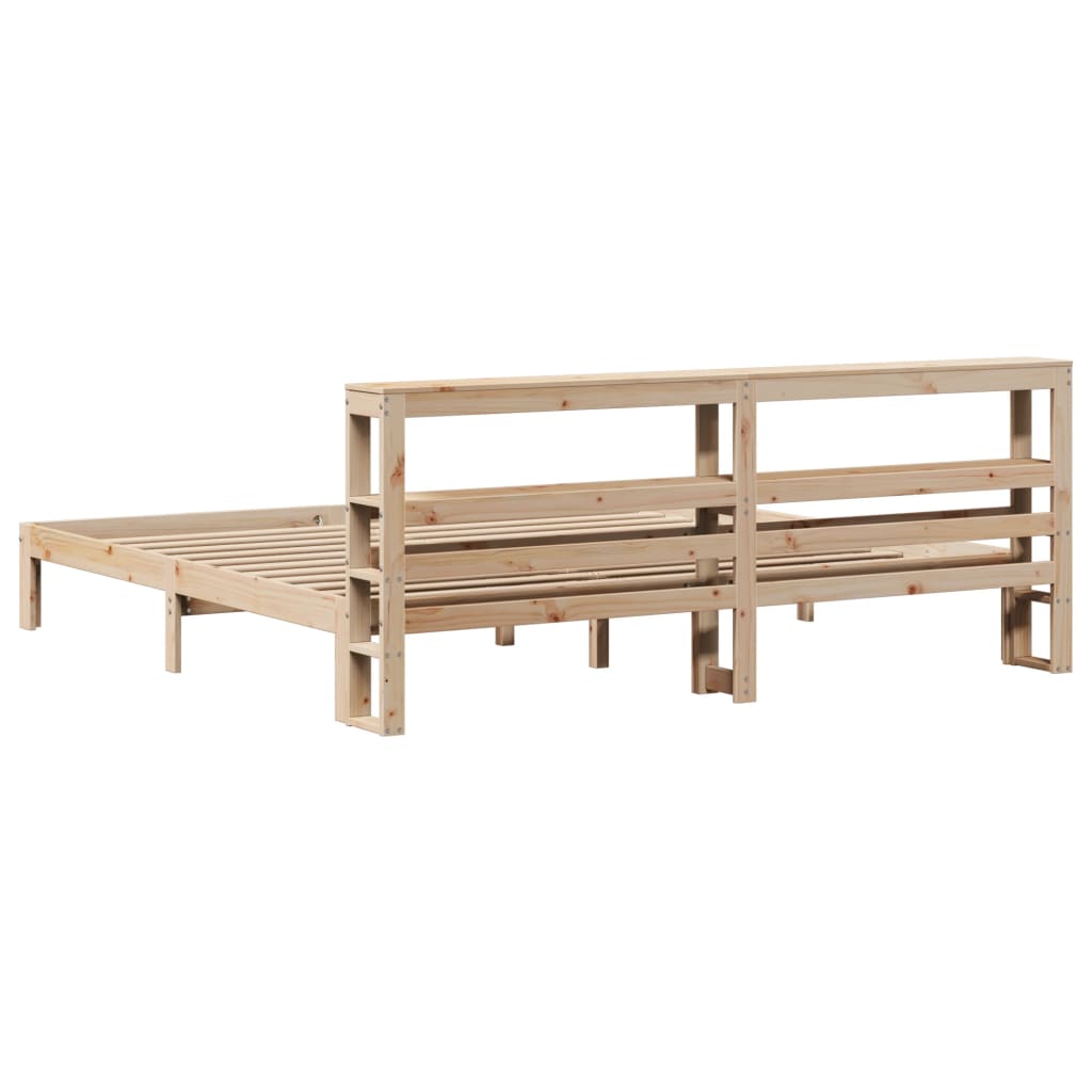 Cadre de lit avec tête de lit sans matelas 180x200 cm - XIOS