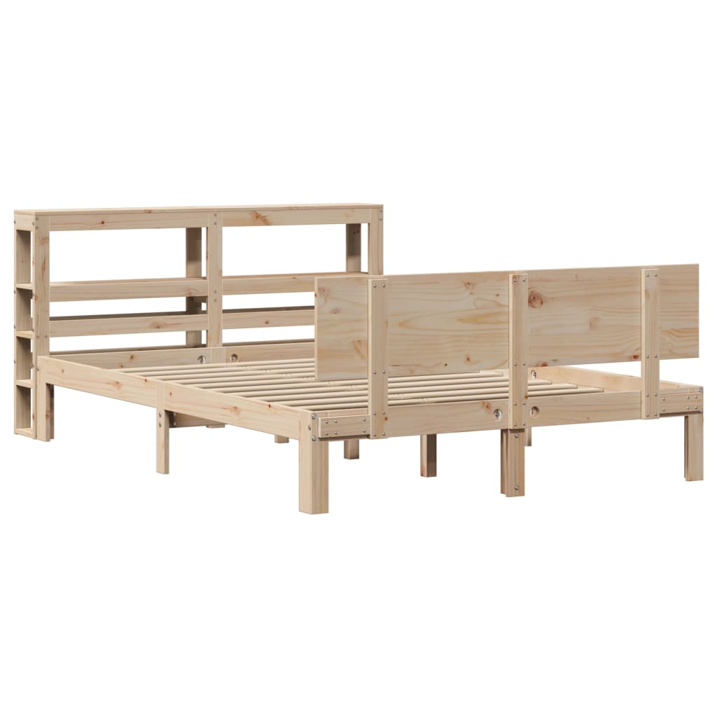 Cadre de lit avec tête de lit sans matelas 140x190 cm - XIOS
