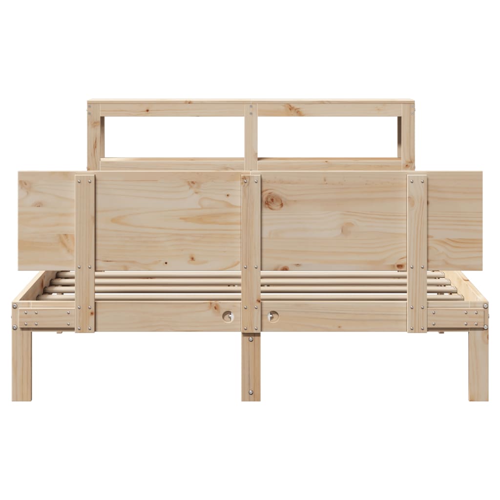 Cadre de lit avec tête de lit sans matelas 140x190 cm - XIOS