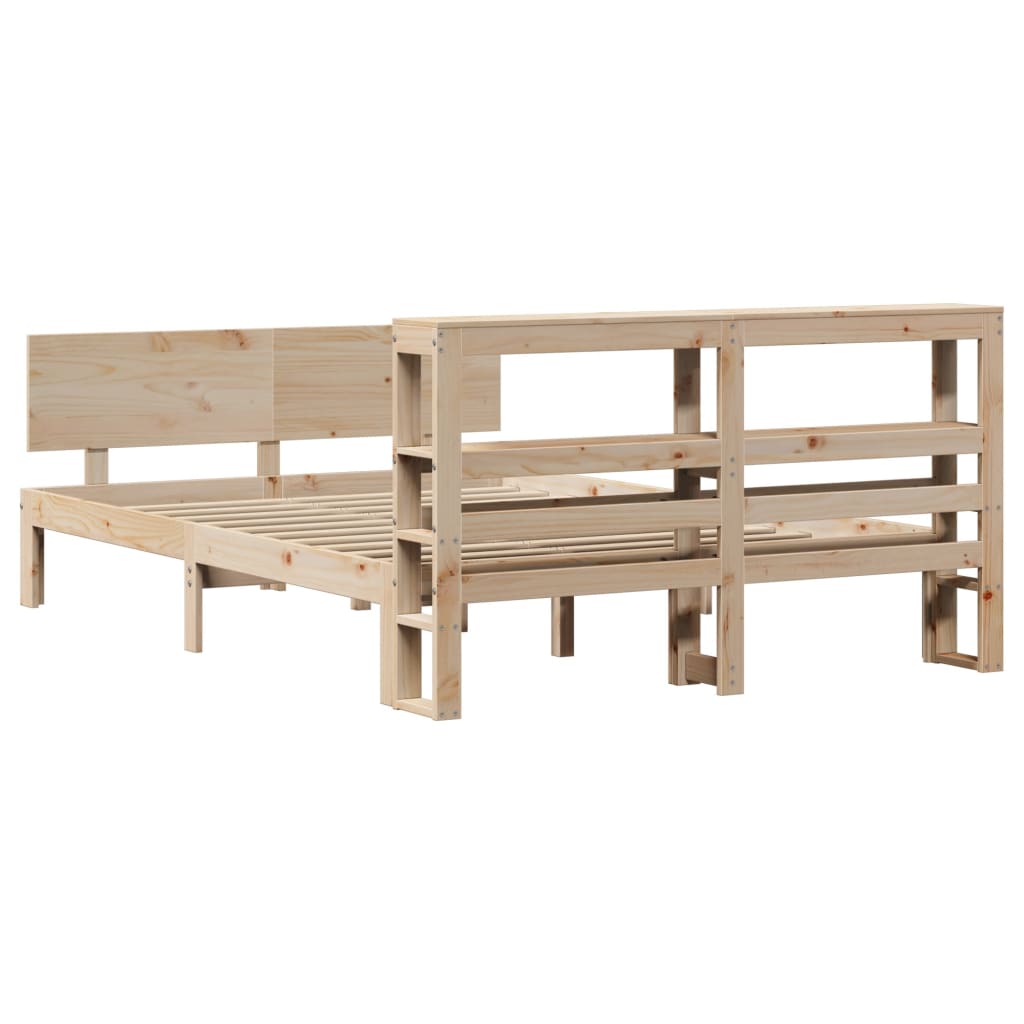 Cadre de lit avec tête de lit sans matelas 140x190 cm - XIOS