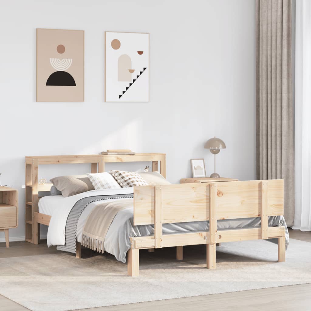 Cadre de lit avec tête de lit sans matelas 140x190 cm - XIOS