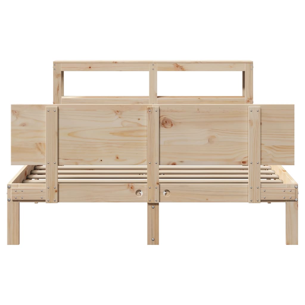 Cadre de lit avec tête de lit sans matelas 140x200 cm - XIOS