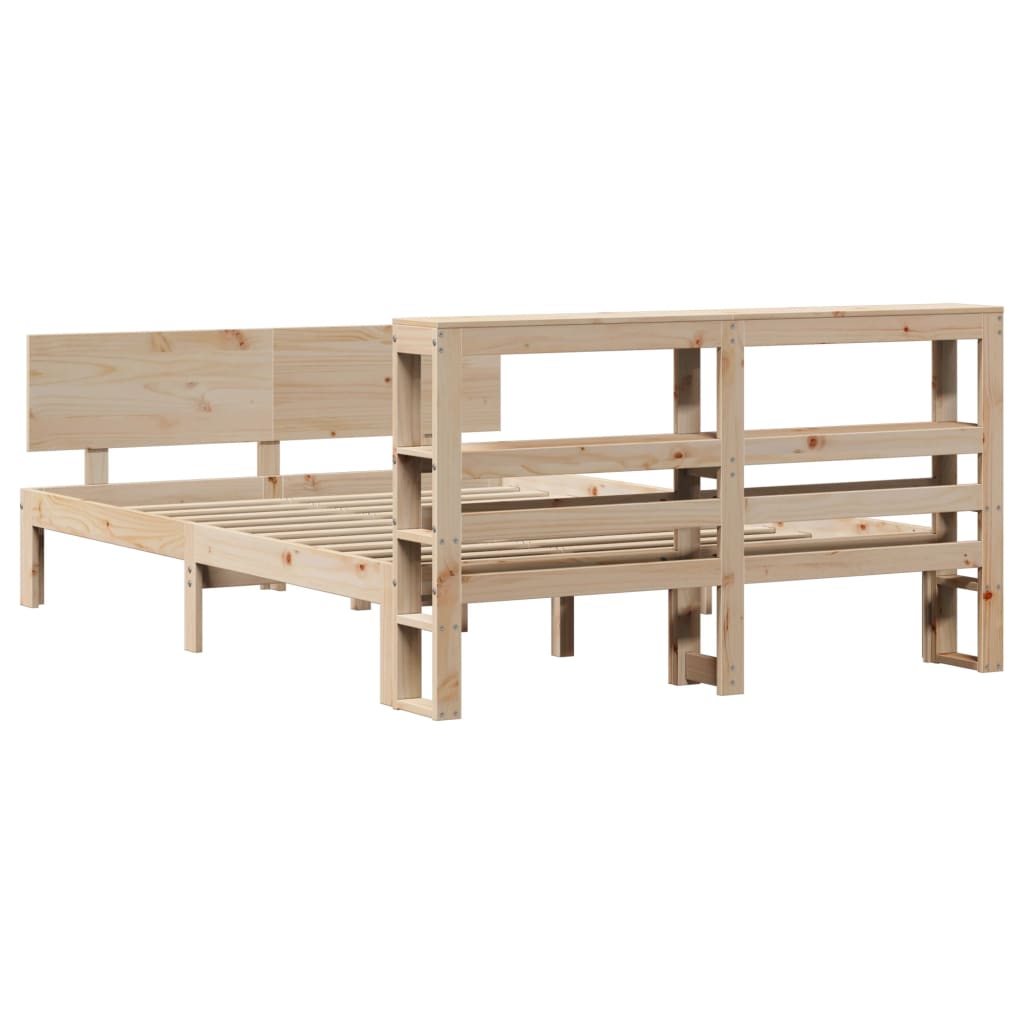 Cadre de lit avec tête de lit sans matelas 140x200 cm - XIOS
