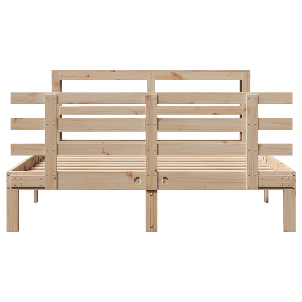 Cadre de lit avec tête de lit sans matelas 120x190 cm - XIOS