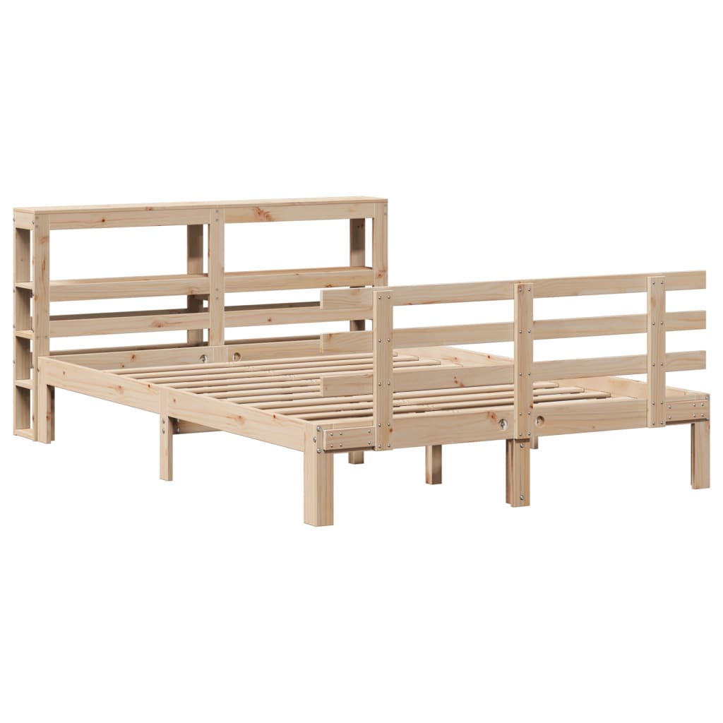 Cadre de lit avec tête de lit sans matelas 140x200 cm - XIOS