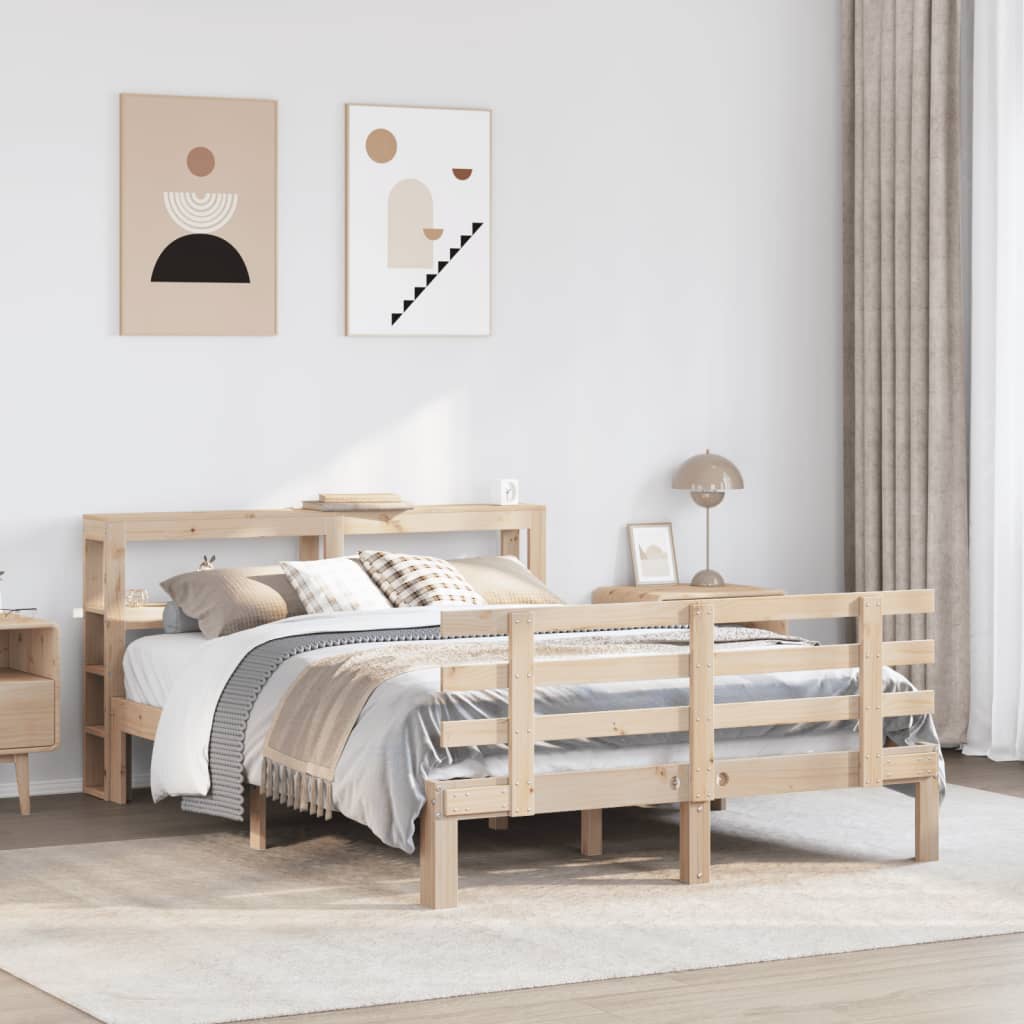 Cadre de lit avec tête de lit sans matelas 140x200 cm - XIOS