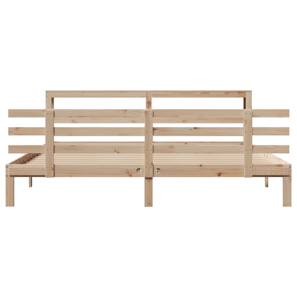 Cadre de lit avec tête de lit sans matelas 180x200 cm - XIOS