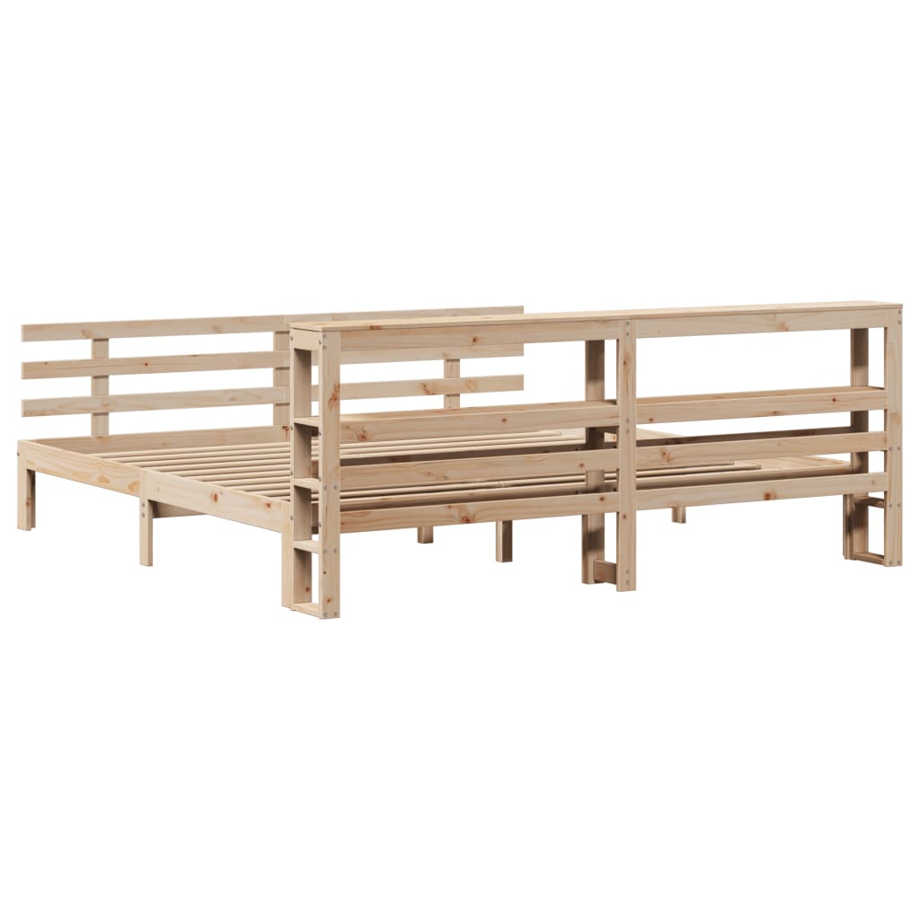 Cadre de lit avec tête de lit sans matelas 180x200 cm - XIOS