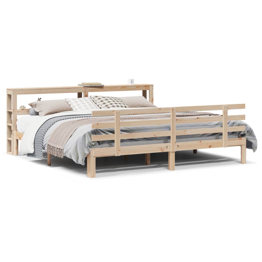 Cadre de lit avec tête de lit sans matelas 200x200 cm - XIOS