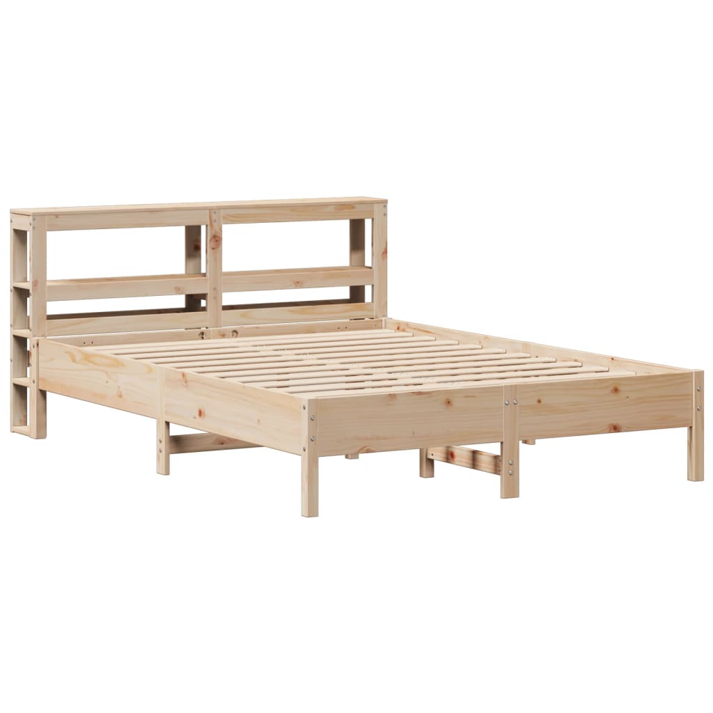 Cadre de lit sans matelas 150x200 cm bois de pin massif - XIOS