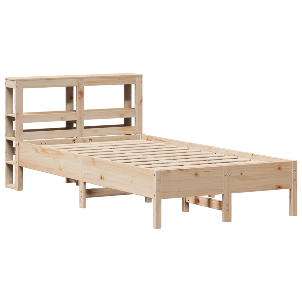 Cadre de lit sans matelas 75x190 cm bois de pin massif - XIOS