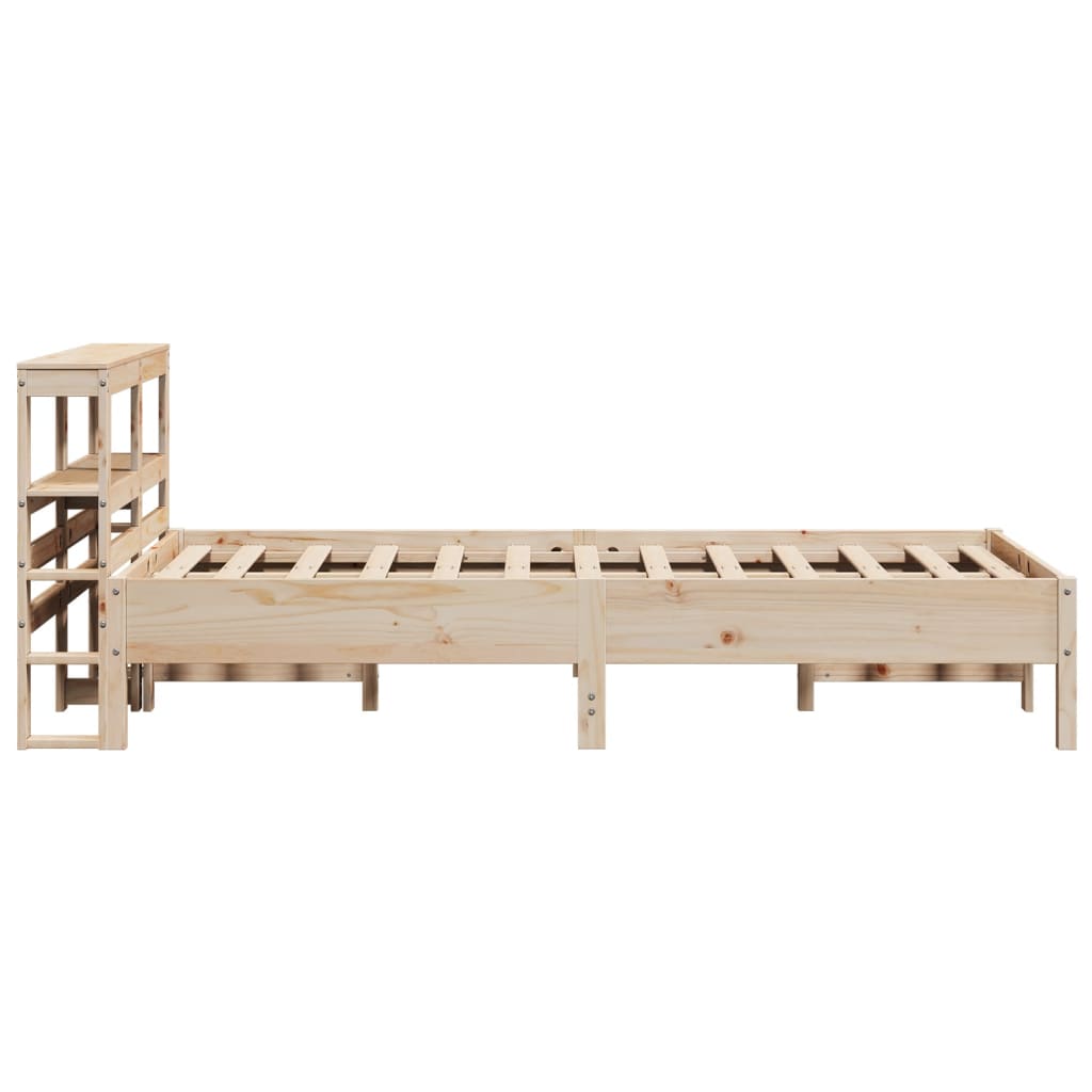 Cadre de lit sans matelas 75x190 cm bois de pin massif - XIOS