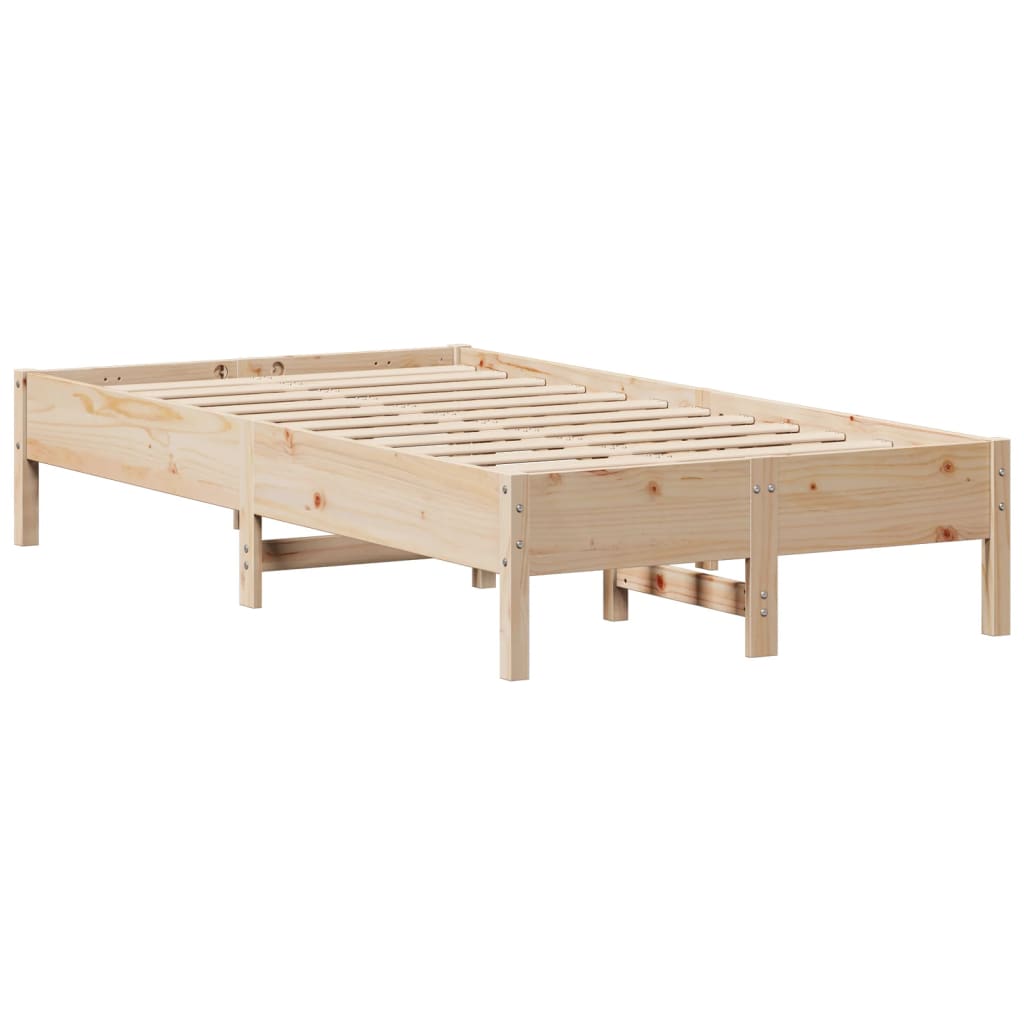 Cadre de lit sans matelas 75x190 cm bois de pin massif - XIOS