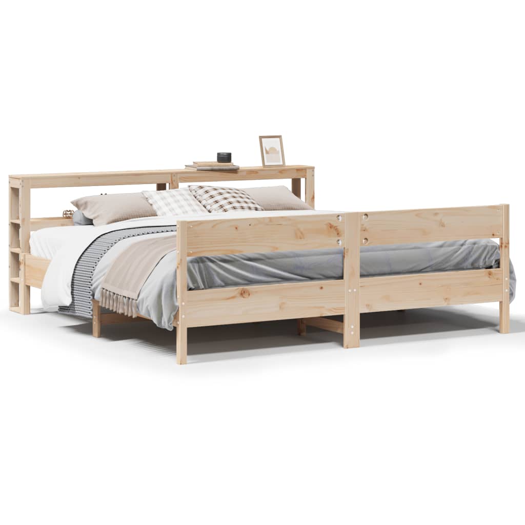 Cadre de lit sans matelas 180x200 cm bois massif de pin - XIOS