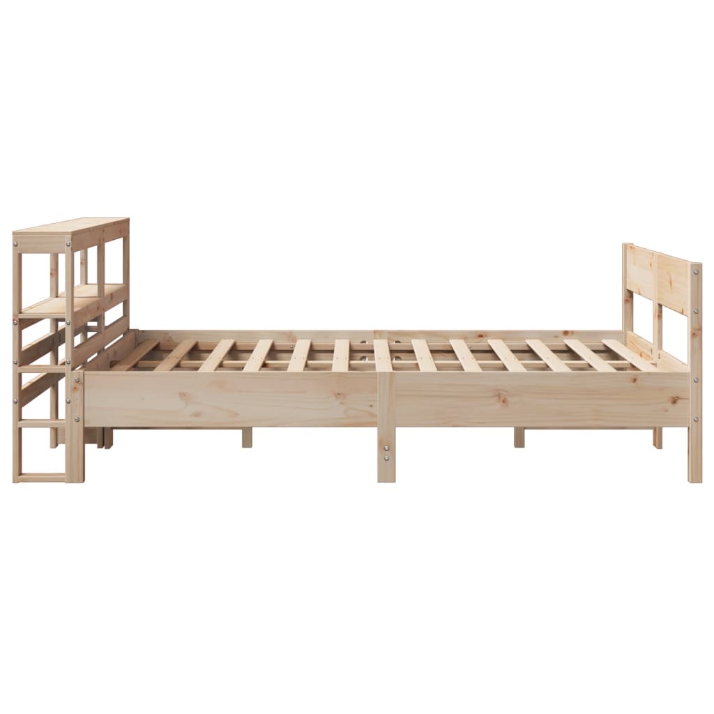 Cadre de lit sans matelas 140x190 cm bois de pin massif - XIOS